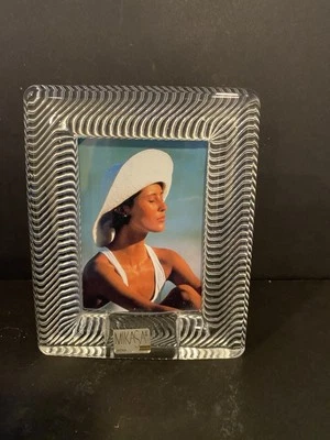 MIKASA Polished Clear Rectangle Picture Frame Heavy Crystal 4"x5"  Party Favors! - Image 1 of 4