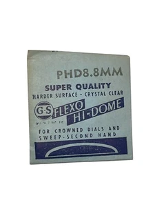 Vintage G-S Acrylic Super Quality Flexo Hi-Dome Watch Crystal PHD 8.8mm - Picture 1 of 2