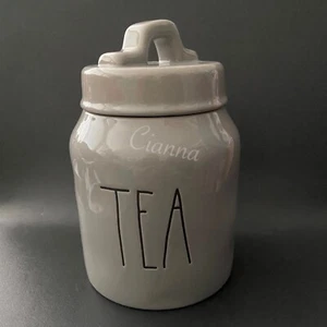 Rae Dunn Gray TEA Mini Canister  - Picture 1 of 1