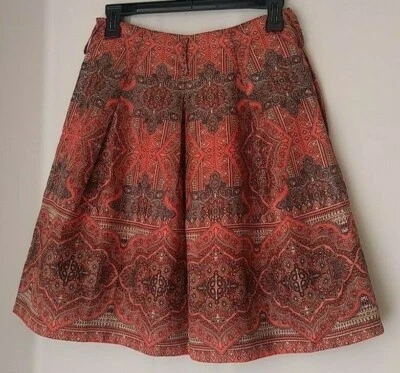 Falda para mujer Love 21 naranja línea A talla XS Foto 1 de 4