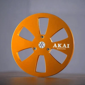 One New 7" Akai Golden metal ligero aluminio carrete a carrete rollo de cinta vacío - Imagen 1 de 6
