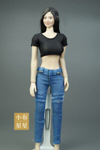1/6 Scale Casual Low Rise Jeans Model For 12" Ph TBL Female Action Figure Body 