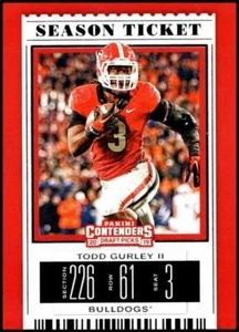 2019 Contenders Draft - TODD GURLEY #96 season ticket - Georgia Bulldogs 🏈 - Picture 1 of 2