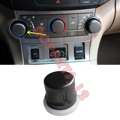 For Toyota Highlander 2009-2014 Left Side Central A/C or Fan Control Knobs - Imagem 1 de 4