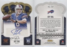 2013 Panini Crown Royale Gold Die-Cut Signatures /49 Jeff Tuel Rookie Auto RC