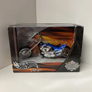 2002 Hot Wheels Thunder Rides Chopper Motorcycle Mark Martin Pfizer 1:18 - Picture 1 of 9