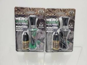 2-HERO Scents Auto Air Freshener, Refillable, DUCK CALL, ICE Scent, SCENT - Picture 1 of 2