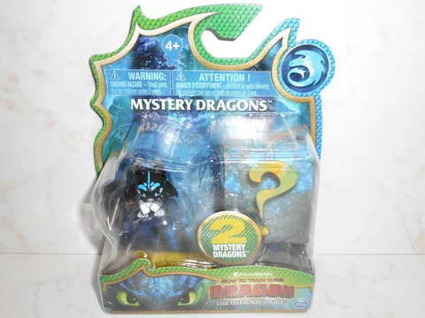 SM HTF HTTYD 3 The Hidden World: BABY NIGHT LIGHT FURY 2x Mystery Dragons 4+ NiB Cover