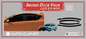 Smoke Weather shields Window Visors 4p for 2018 -2019 Toyota Prius C i-Tech - Picture 1 of 9