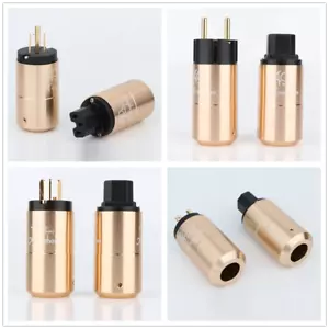 Accuphase US/AU/EU Schuko Power Plugs IEC AC Power Connector for HiFi Power Cord - Picture 1 of 22