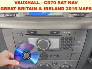 VAUXHALL - CD70 SAT NAV GREAT BRITAIN & IRELAND 2015 MAPS ASTRA, CORSA, MERIVA - Picture 1 of 5