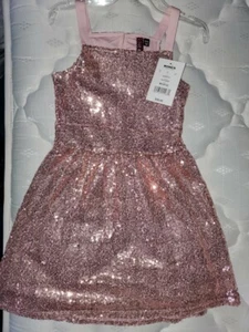 "Love & Let Love" Peach Sequence Dress Size M 10/12 NWT ! - Picture 1 of 4