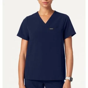 Blusa Médica Jaanuu Para Mujer Azul Marino Medianoche Magna 3 Bolsillos - Talla S - Imagen 1 de 4