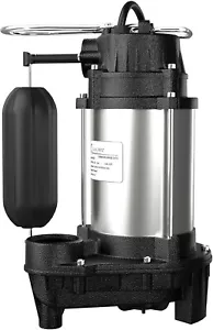 Lanchez 1/2 HP Submersible Cast Iron/Stainless Sewage/Sump Pump Vertical Float - Picture 1 of 11