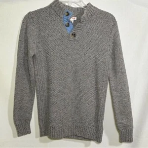 Cat and Jack Boys Sweater Gray sz L 12/14 Runs Small like 8/10 - Picture 1 of 4