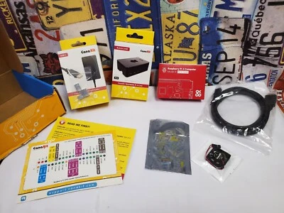 New! CanaKit Raspberry Pi 4 4GB Basic Starter Kit w/Case & Fan (4GB RAM), 32GBsD - Image 1 of 4