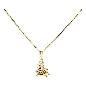 9ct 9K Yellow Gold Cow Charm Pendant 0.57 Grams. Brand New - Picture 1 of 7