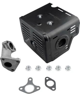 KINDZA MUFFLER EXHAUST MANIFOLD PIPE KIT FOR HONDA GX340 GX390 188F 190F 192F