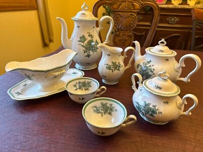 Rosenthal Chippendale Green Bloom, Select Pieces,  Tea Pot, WWII, Vintage Nice! - Image 1 of 3