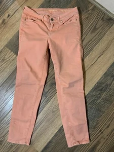 Calvin Klein Jeans Women's size 8 Pink Stretch Ankle Length Skinny Jeans  - Picture 1 of 6