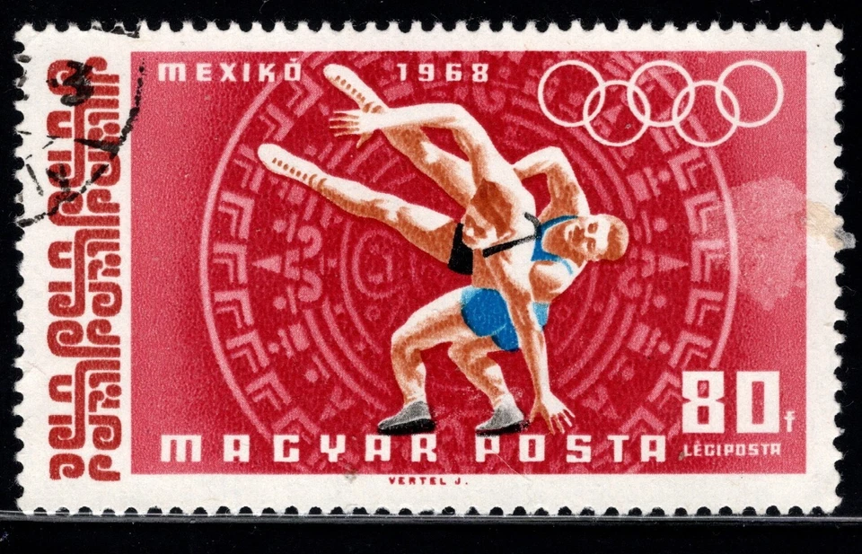 Tip Topical Hungary HU C279 Used  -  Sports / Olympics / Wrestling - Image 1 of 1