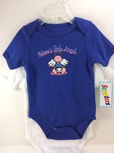 Neu 2er Set Baby Junge Kurzarm 3 bis 6 Monate von Scooters blau weiß - Bild 1 von 1