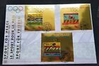 United Nations China Peking Beijing Olympic Games 2008 (FDC) *gold foil *unusual