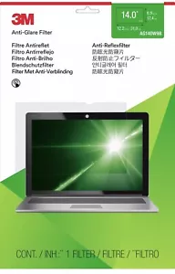 3M Anti Glare Filter for Widescreen Notebooks, 14 Inch, (AG14.0W9) NEW OPEN BOX - Picture 1 of 3