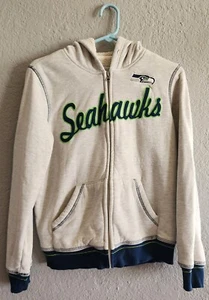 NFL Team Apparel Jacket Seattle Seahawks Women's Size Medium Beige Team Logo - Picture 1 of 13