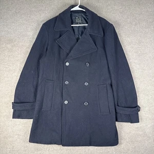 Jos. A. Bank Men’s Navy Wool Blend Double‑Breasted Peacoat Size L 1410‑00852 - Picture 1 of 10