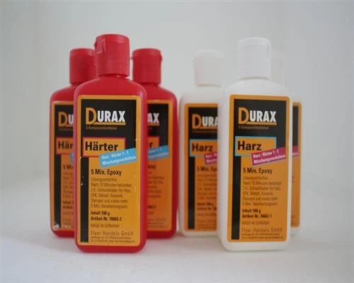 3 x Durax 200g 5 Min Epoxi Rapid Epoxidharz R&G Epoxidkleber Made in Germany - Bild 1 von 1