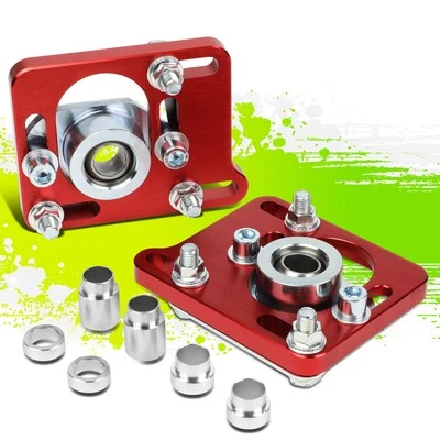FOR 94-04 MUSTANG RED +/-2.5 ADJUST ALIGNMENT CAMBER CASTER PLATE 98 99 01 02 03 - Image 1 of 4