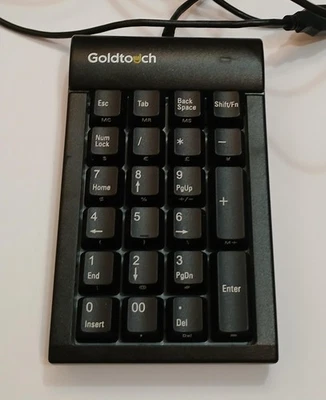 Goldtouch GTC-0077 USB Wired Numeric Keypad Black 22-Key PC Mac Pad - Image 1 of 4