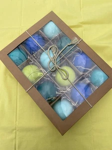 Anthropologie Opaque Ball Bulb Ornaments Set 12 Glass Christmas Sugar Plum 3” - Picture 1 of 4