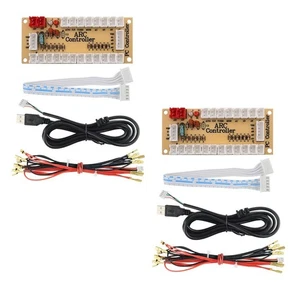 2pair USB Encoder Zero Delay Arcade PC to Joystick 5Pin Sanwa Push Button Cable - Picture 1 of 7
