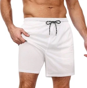 Coofandy M Badehose schnelltrocknend Kompressionsfutter 2 Zoll Boardshorts knielang - Bild 1 von 4