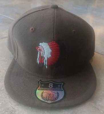 Cabecero indio Kb Ethos marrón ajustado costuras pesadas talla 8 nuevo con etiqueta MT Foto 1 de 4