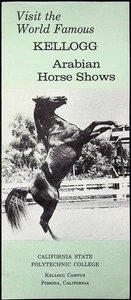 Kellogg Arabian Horse Shows Broschüre Vintage Pomona California Cal Poly - Bild 1 von 3