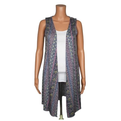 Cardigã feminino sem mangas Knitworks tamanho grande - Imagem 1 de 4