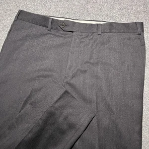 Brooks Brothers Pants Mens 38x32 Gray Regent Fit Wool Flat Front Dress Slacks - Picture 1 of 13