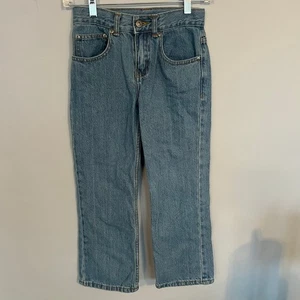 Faded Glory Boys Jeans w/ Adjustable Waist Size 8 Regular 100% Cotton - Picture 1 of 6