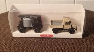 Wiking 4050326 Gussasphaltkocher mit Unimog U 140 unbespielt OVP S033-64 - Bild 1 von 6