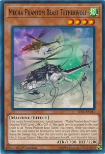 Mecha Phantom Beast Tetherwolf - SDPL-EN011 - Common - 1st Edition NM Yugioh Str - Picture 1 of 1