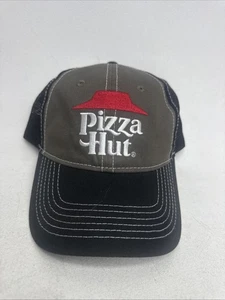Baseballmütze Kappe Pizza Hut Mitarbeiter Uniform schwarz grau verstellbar Netzlogo - Bild 1 von 6