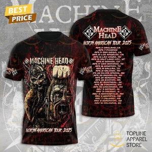 Machine Head North American Tour 2025 3D T-Shirt - Bild 1 von 4