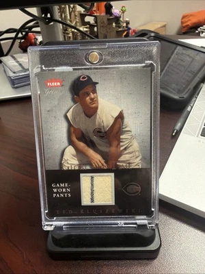 Ted Kluszewski 2004 Fleer Greats Glory Of Time Game Used Pants Relic 86 /250 - Image 1 of 2