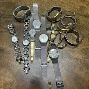 Estate Watch Lot Vintage Citizen Skagen Gruen Bulova Timex 16 Watches AS IS - Picture 1 of 11