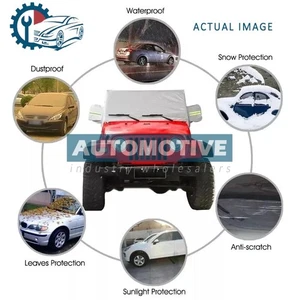 1PC New Car Cover Rain Dust UV Protection For 2 Door Jeep Wrangler CJ YJ TJ & JK - Picture 1 of 8