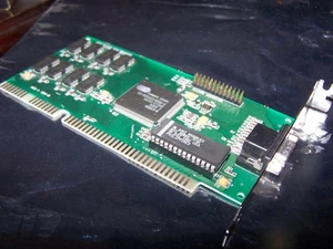 VGA 16 Bit Card VIC-1 94V-0 PN 4611 with onboard 26 Pin Feature Connector - Picture 1 of 3
