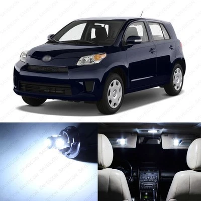 Paquete de 8 luces interiores LED blancas para Scion xD 2008-2014 + herramienta de palanca Foto 1 de 4